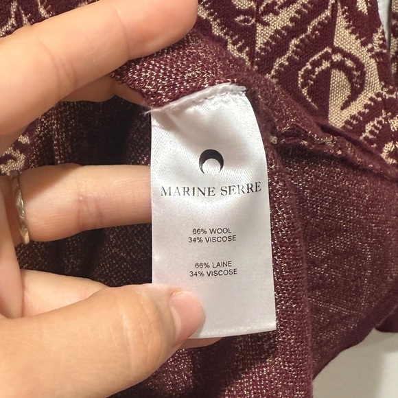 NWT Marine Serre Moon Diamond Jacquard Mini Dress Small S Celestial Fall Iconic - Picture 5 of 12